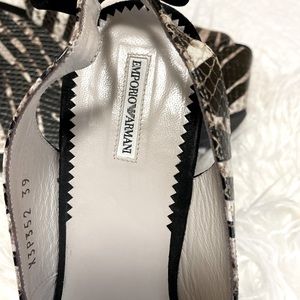 Armani open toe shoe